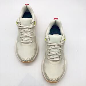 Dr. Scholl's Women's Athletic Sneakers in Cream with Neon Yellow Accents
